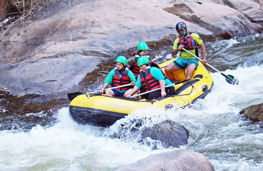 Sticky waterfall & white water rafting — cover